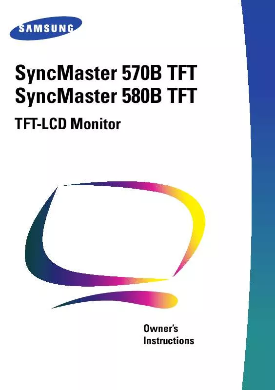 Mode d'emploi SAMSUNG SYNCMASTER 570B-TFT