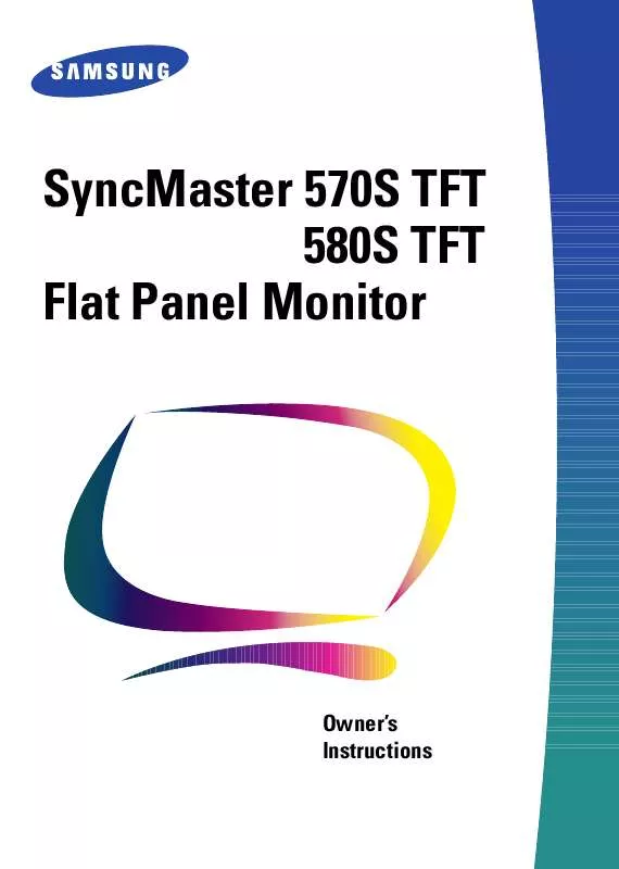 Mode d'emploi SAMSUNG SYNCMASTER 570S-TFT