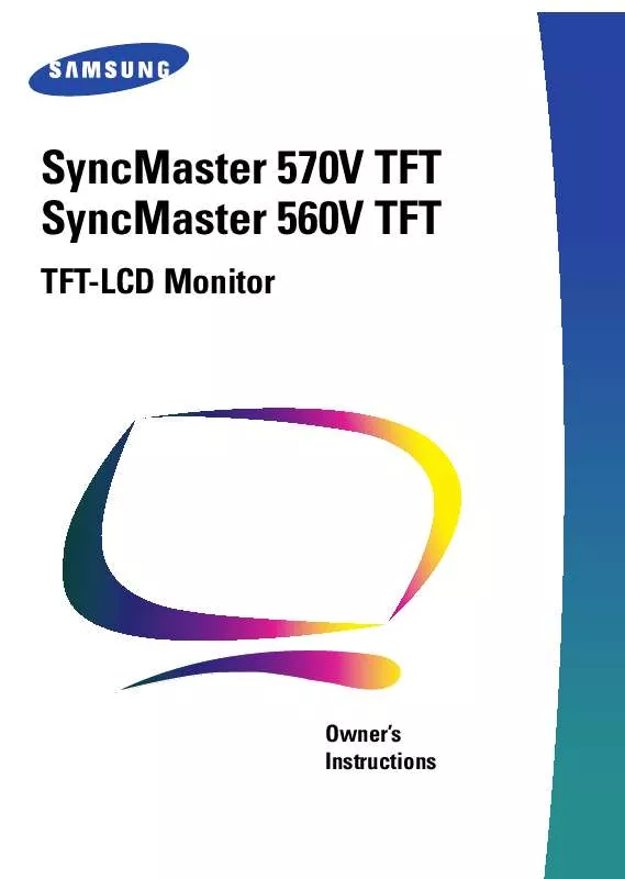 Mode d'emploi SAMSUNG SYNCMASTER 570V-TFT