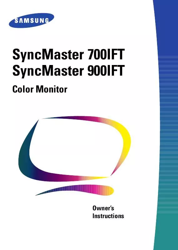 Mode d'emploi SAMSUNG SYNCMASTER 700IFT