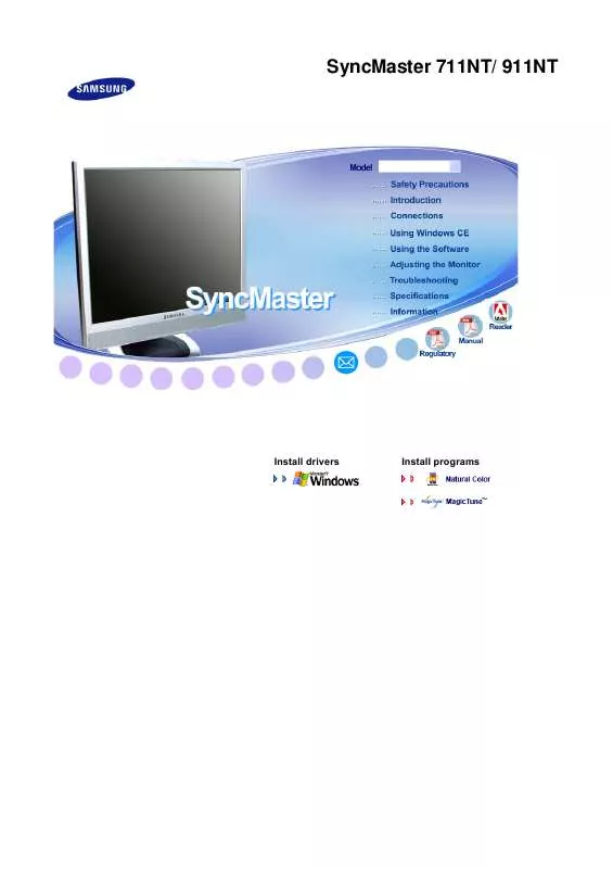 Mode d'emploi SAMSUNG SYNCMASTER 711NT