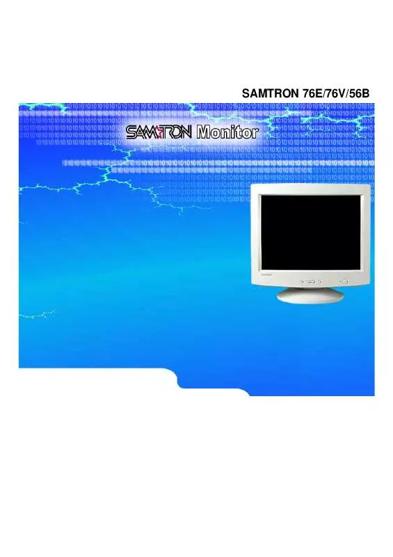 Mode d'emploi SAMSUNG SYNCMASTER 76V