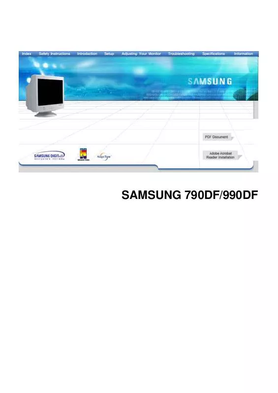 Mode d'emploi SAMSUNG SYNCMASTER 790DF