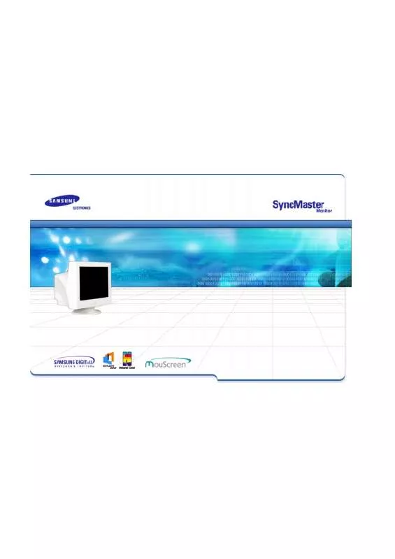 Mode d'emploi SAMSUNG SYNCMASTER 957FS