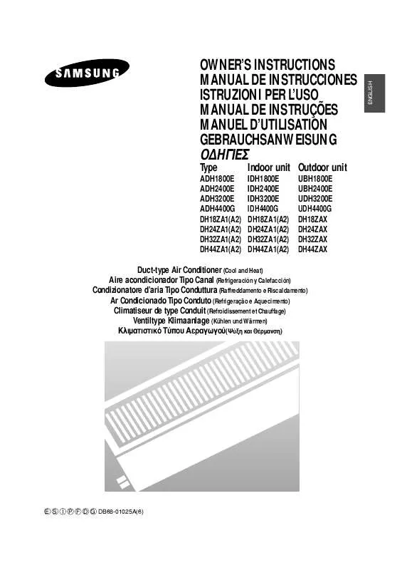 Mode d'emploi SAMSUNG ADH1800E