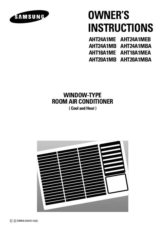 Mode d'emploi SAMSUNG AHT24A1ME