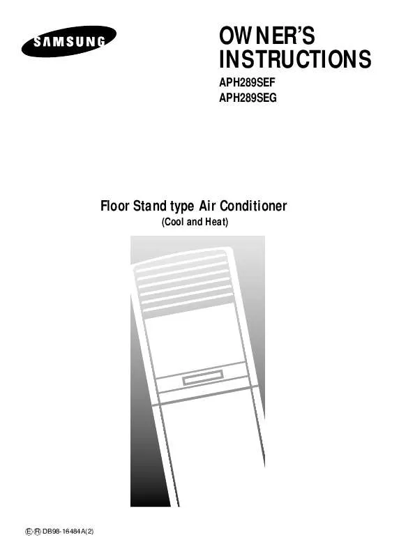 Mode d'emploi SAMSUNG APH289-SEG