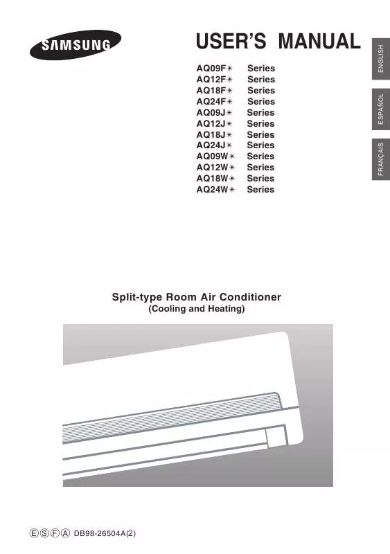 Mode d'emploi SAMSUNG AQ12FAN