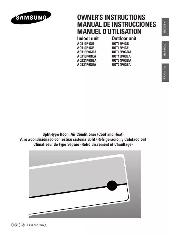 Mode d'emploi SAMSUNG AQT18P0GEA/HAC