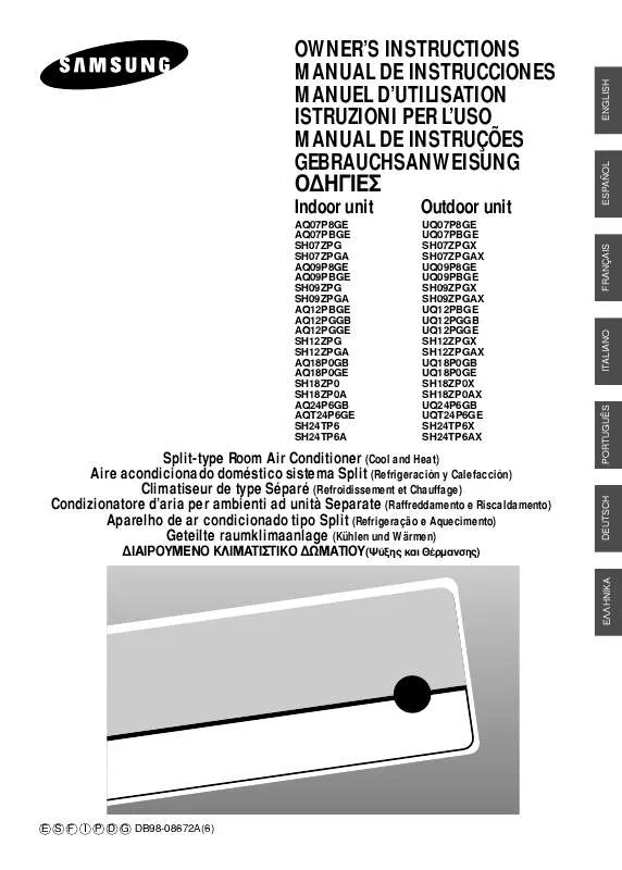 Mode d'emploi SAMSUNG AQT24P6GE