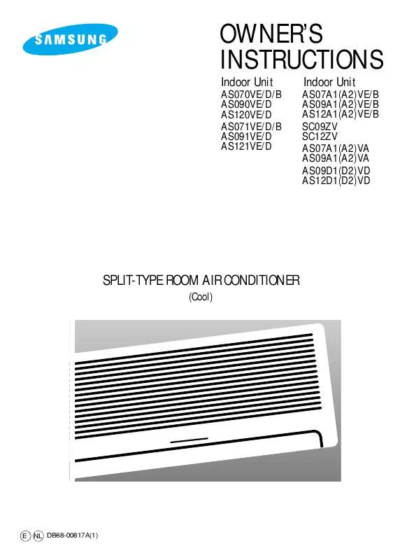 Mode d'emploi SAMSUNG AS070VE