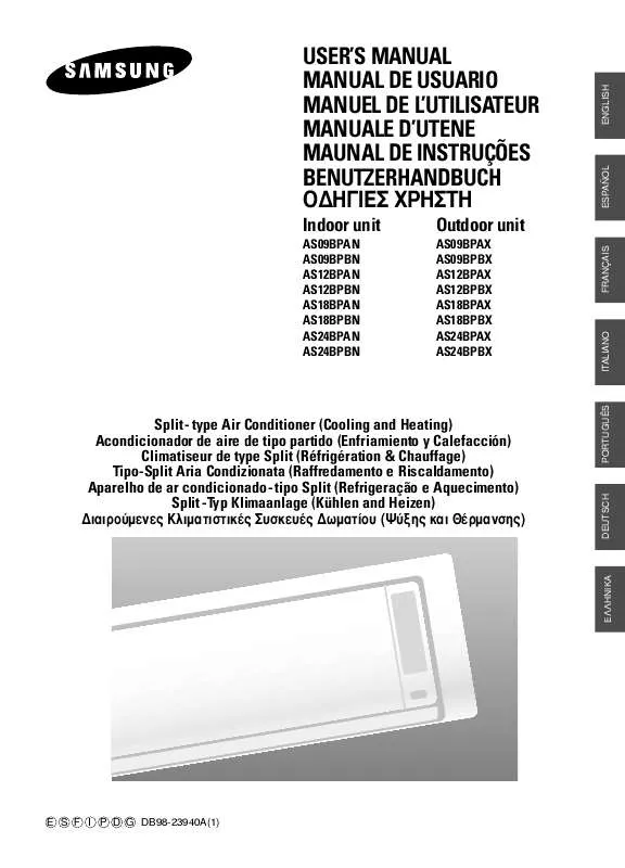 Mode d'emploi SAMSUNG AS09BPAX