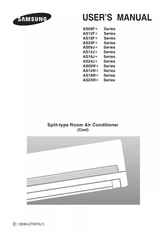 Mode d'emploi SAMSUNG AS09FA