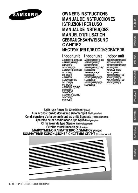 Mode d'emploi SAMSUNG AS12CAME