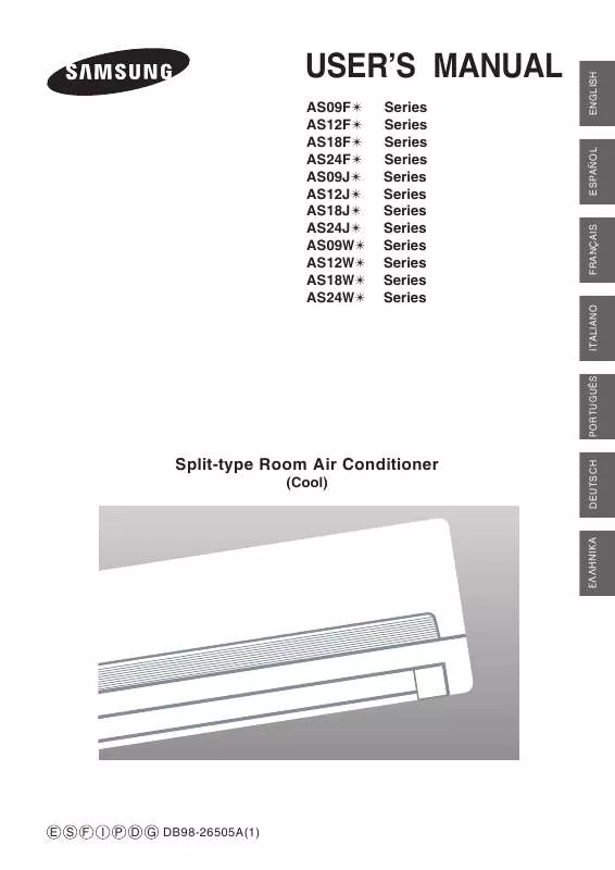 Mode d'emploi SAMSUNG AS18FAN