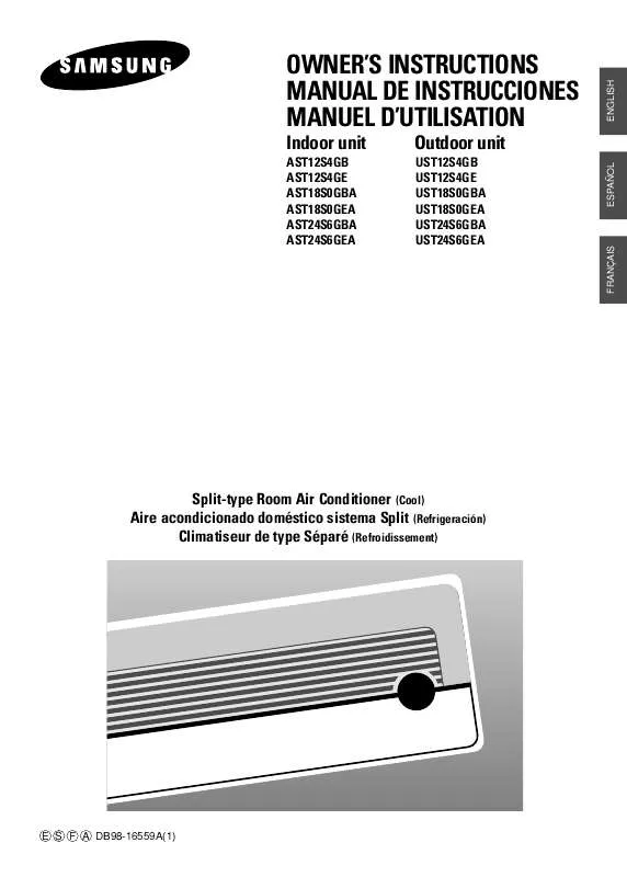 Mode d'emploi SAMSUNG AST12S4GE/HAC