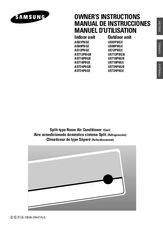 Mode d'emploi SAMSUNG AST18P0GE