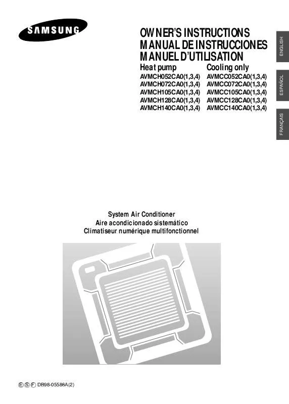 Mode d'emploi SAMSUNG AV-MCC070EA0