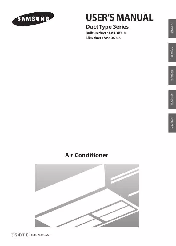 Mode d'emploi SAMSUNG AV-XDBH028EA