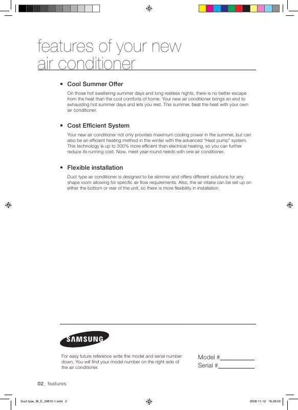 Mode d'emploi SAMSUNG AV-XDSH028EE