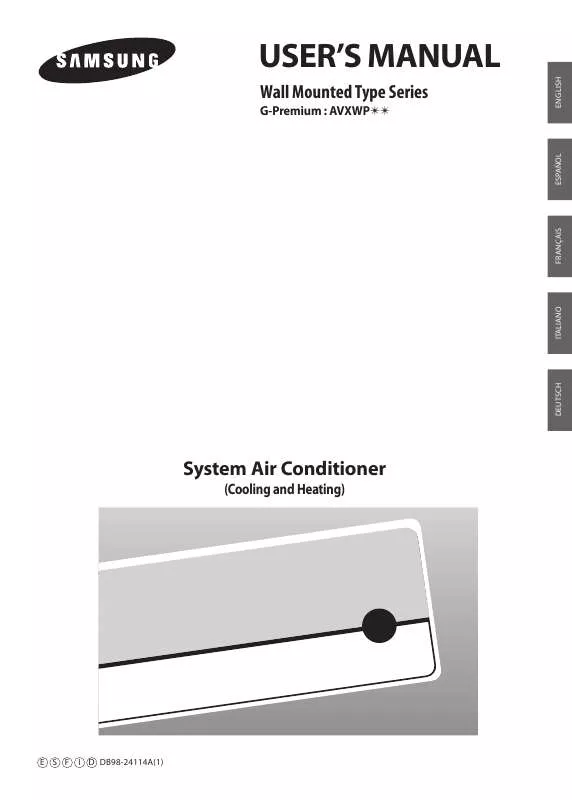 Mode d'emploi SAMSUNG AV-XWPH028EA