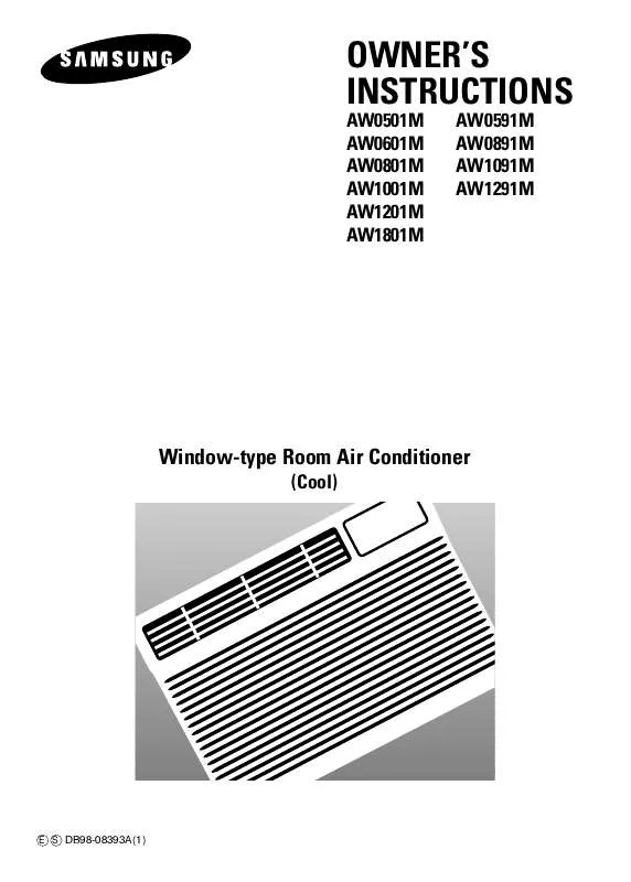 Mode d'emploi SAMSUNG AW0591M