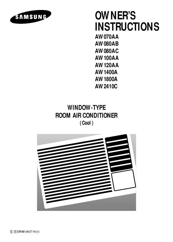 Mode d'emploi SAMSUNG AW080AB