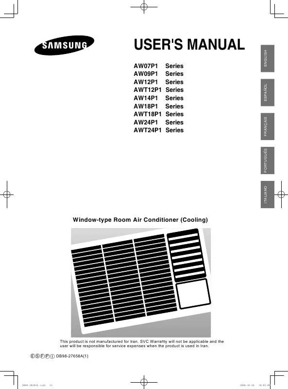 Mode d'emploi SAMSUNG AW09P1B