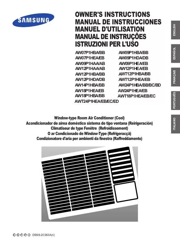 Mode d'emploi SAMSUNG AW09P1HAA/XAP