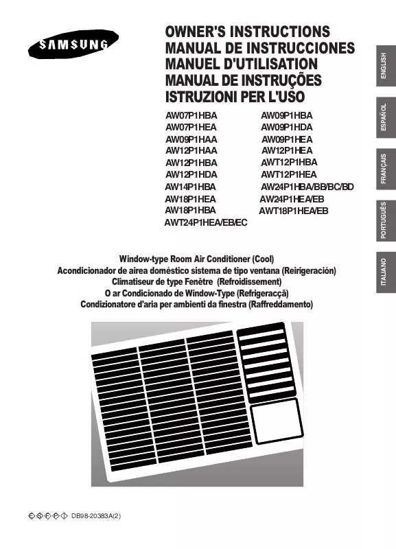 Mode d'emploi SAMSUNG AW09P1HEA/AFR