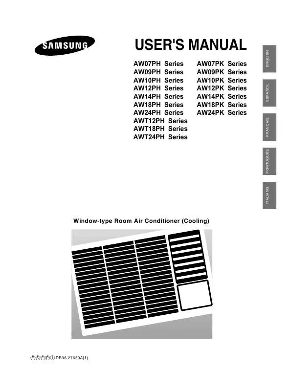 Mode d'emploi SAMSUNG AW09PKB