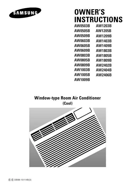 Mode d'emploi SAMSUNG AW1003B