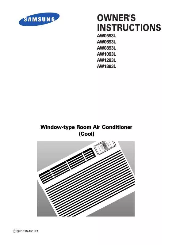 Mode d'emploi SAMSUNG AW1093L