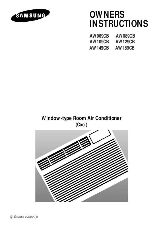 Mode d'emploi SAMSUNG AW109CB-XAA