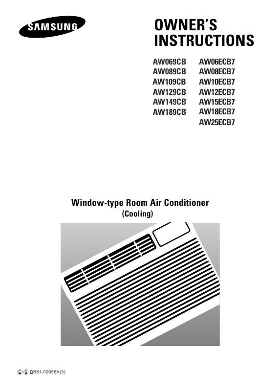 Mode d'emploi SAMSUNG AW10EDB7