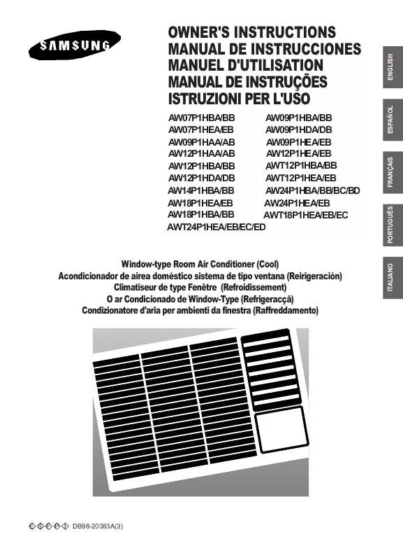 Mode d'emploi SAMSUNG AW12P1BA