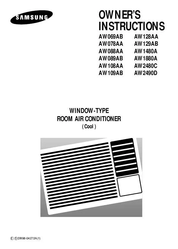 Mode d'emploi SAMSUNG AW1480A