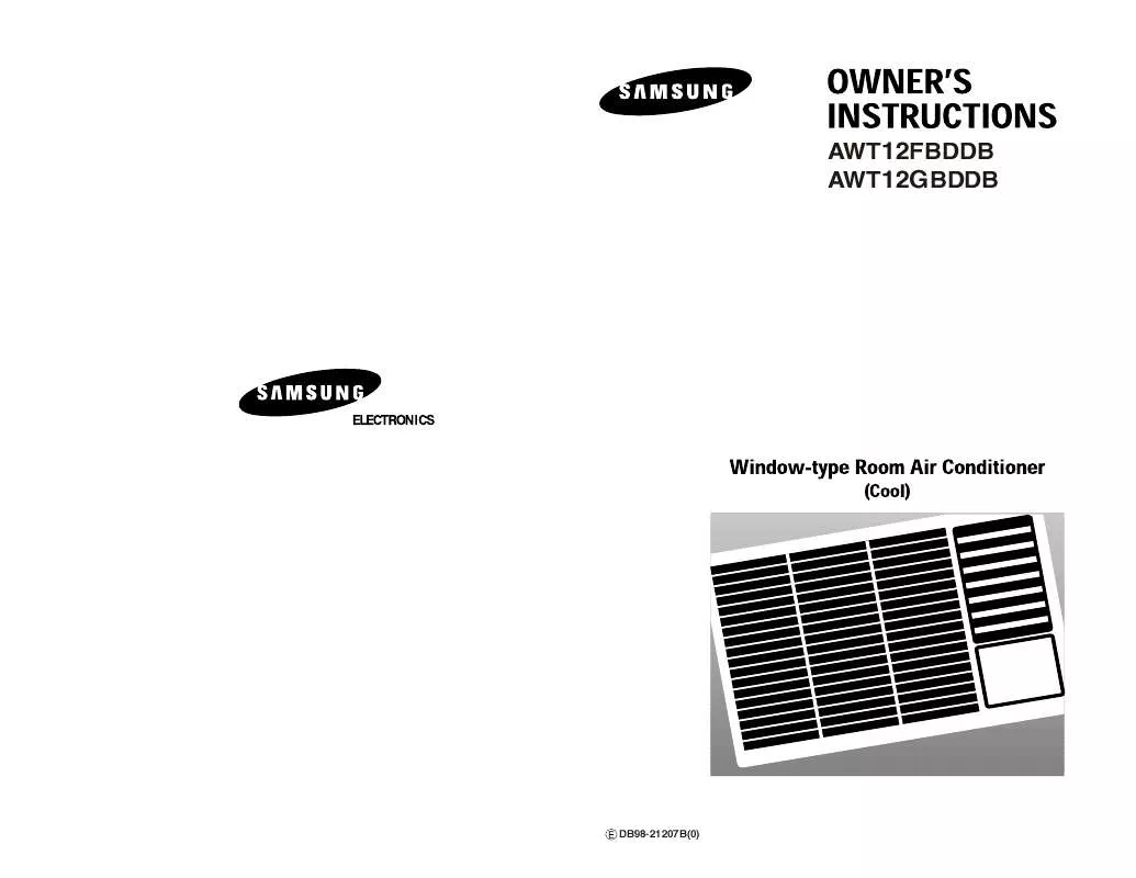 Mode d'emploi SAMSUNG AWT12GBDDBKXTL