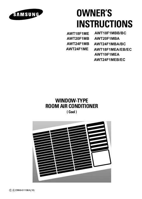 Mode d'emploi SAMSUNG AWT18A1ME