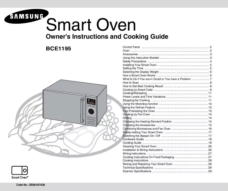 Mode d'emploi SAMSUNG BCE1195-S-XEU