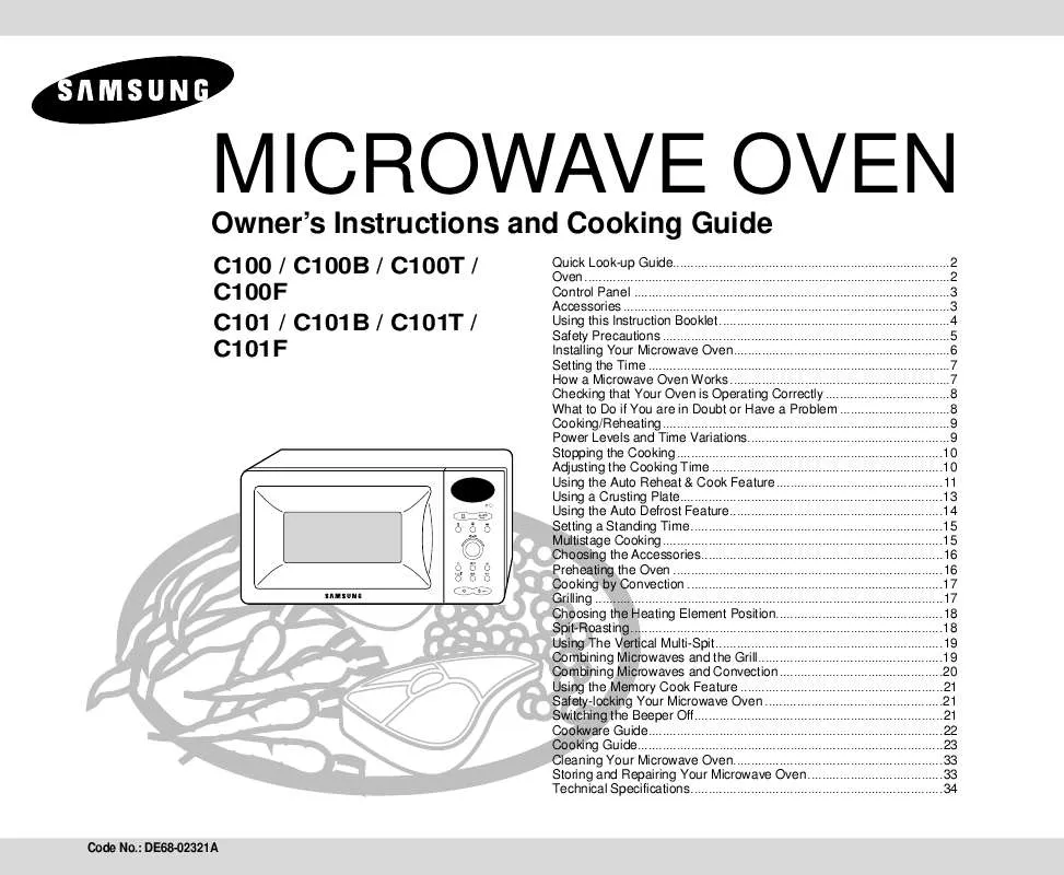 Mode d'emploi SAMSUNG C100F