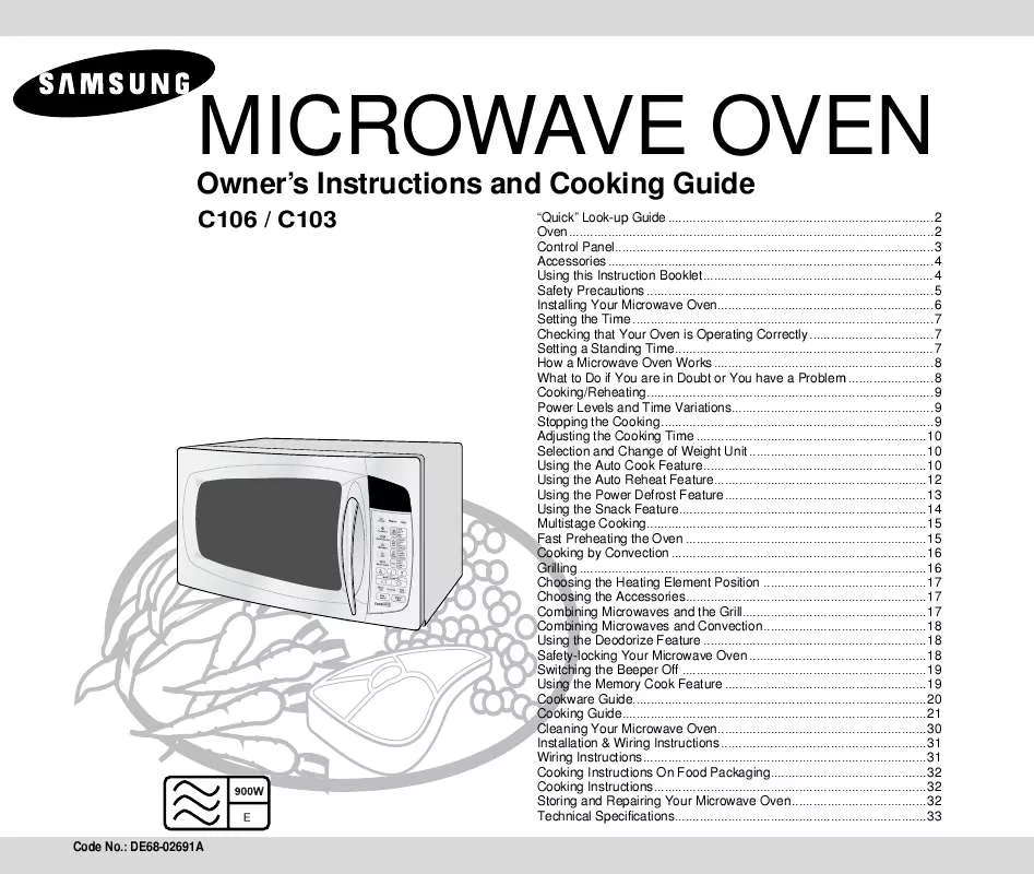 Mode d'emploi SAMSUNG C103