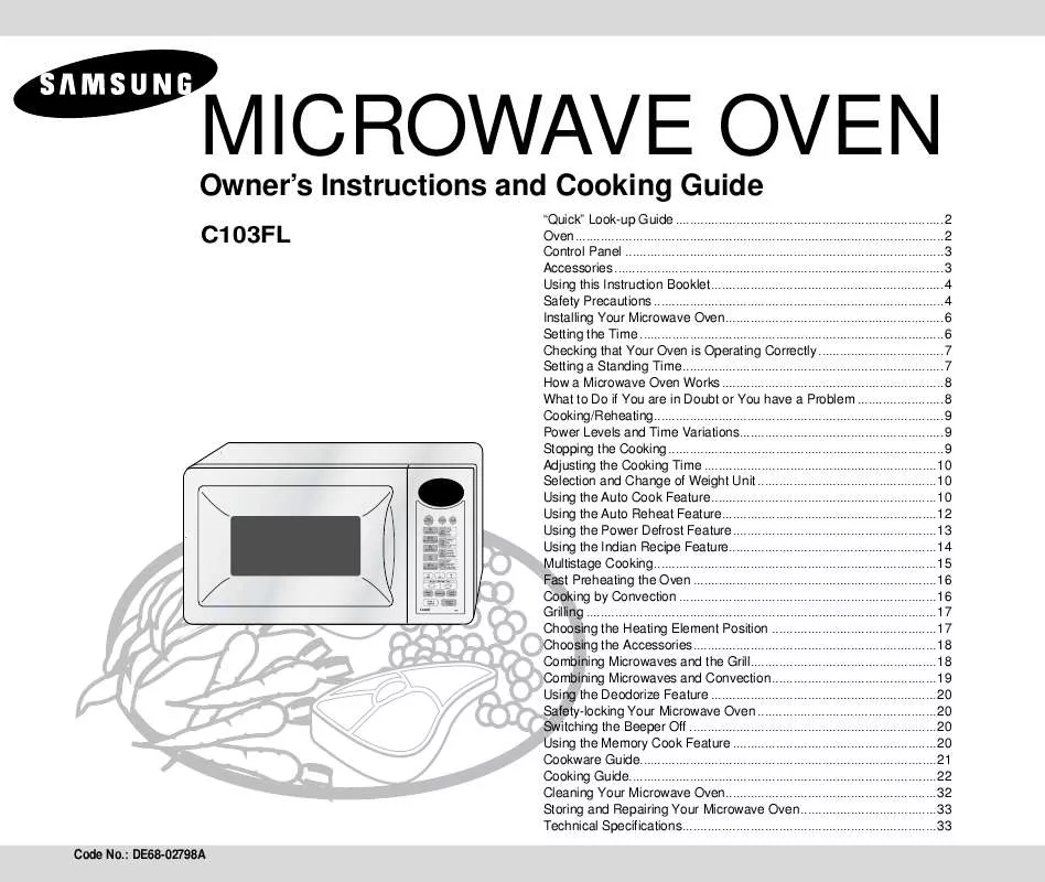 Mode d'emploi SAMSUNG C103FL