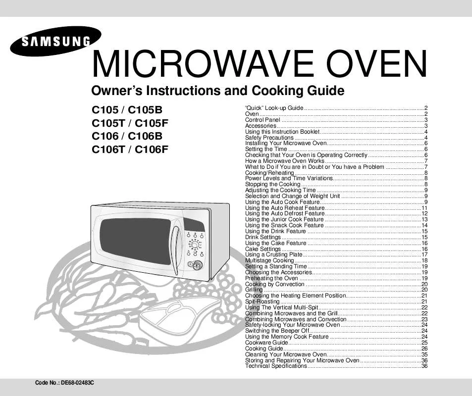 Mode d'emploi SAMSUNG C105