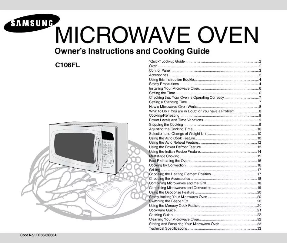 Mode d'emploi SAMSUNG C106FL