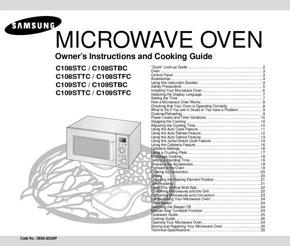 Mode d'emploi SAMSUNG C109STFC