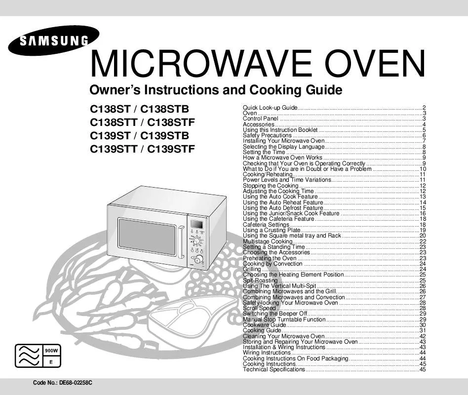 Mode d'emploi SAMSUNG C139ST