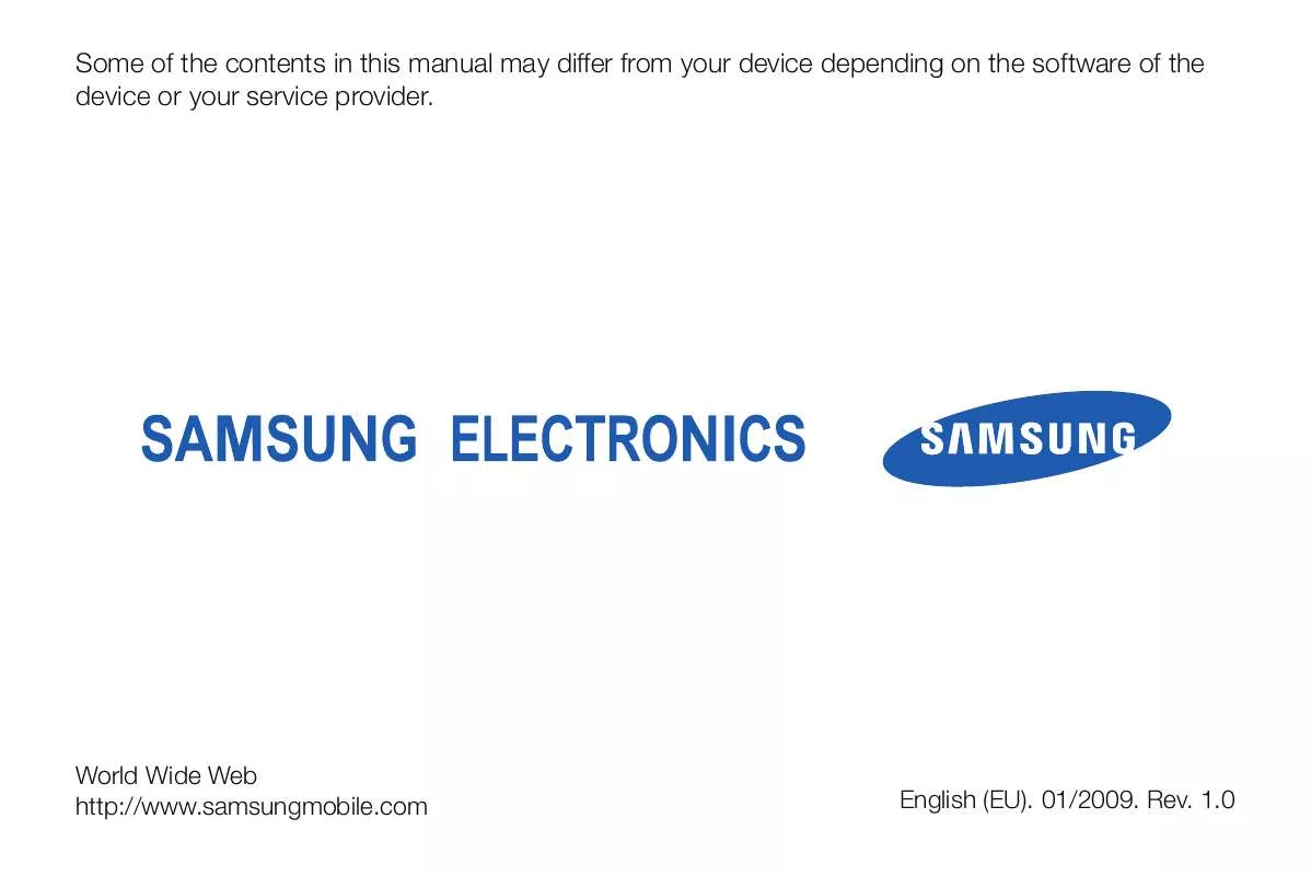 Mode d'emploi SAMSUNG C6625