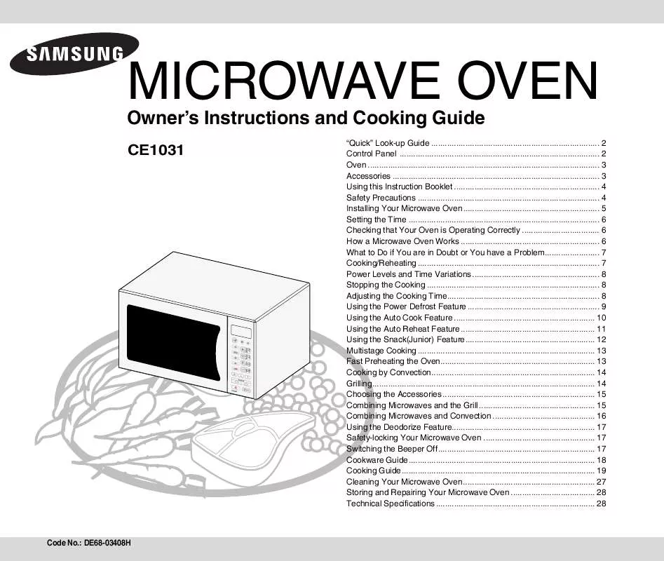 Mode d'emploi SAMSUNG CE1031