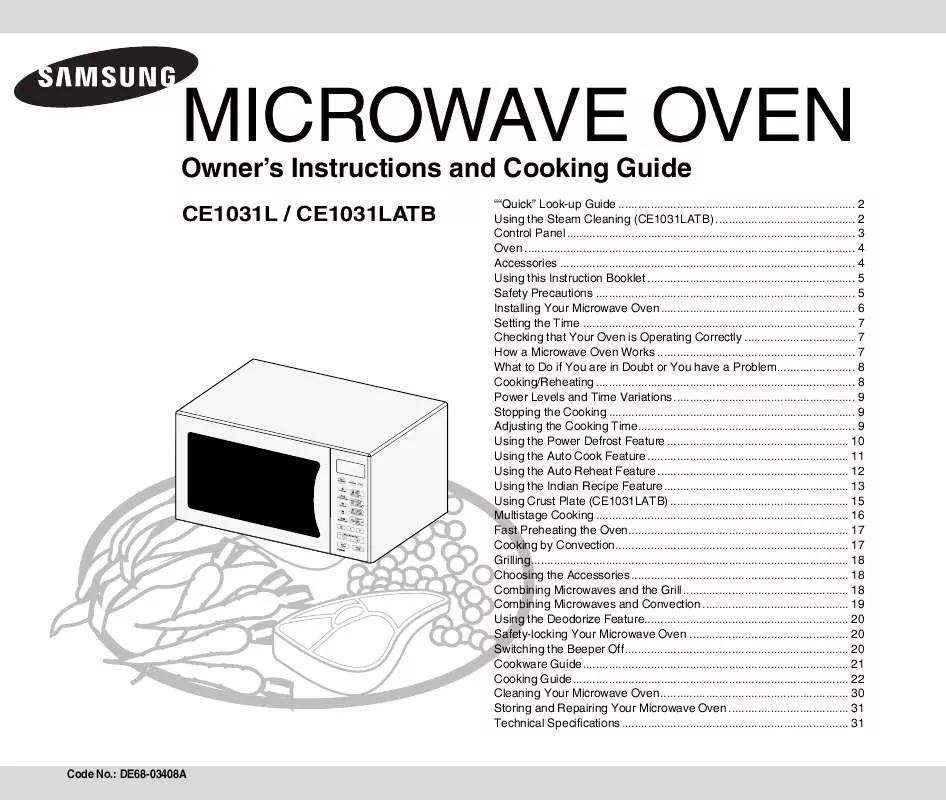 Mode d'emploi SAMSUNG CE1031L